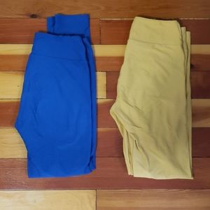 Lot of solid OS Lularoe leggings